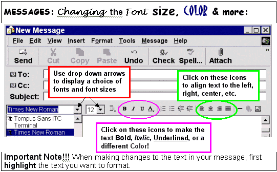 Picture of message box and how to use its options.