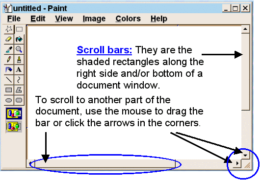 Picture of scrollbars
